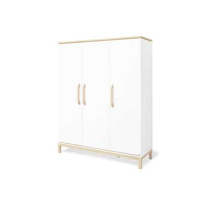 Kwekerij 'Light' breed groot 3 delen: ledikant, brede commode, grote kledingkast - Smart Simple