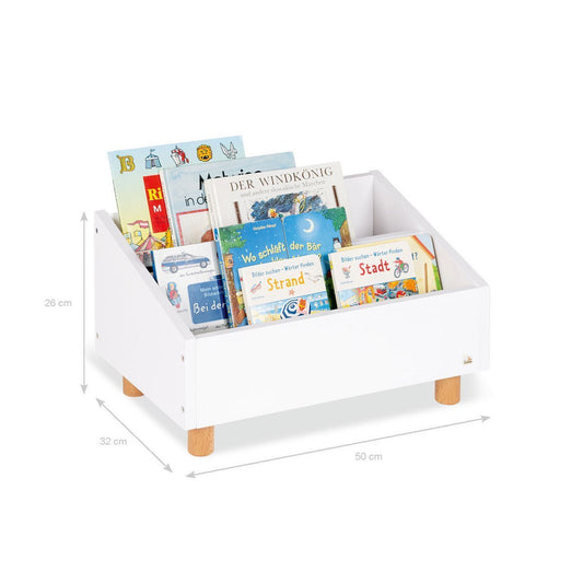 Kinderboekenplank 'Ando', wit - Smart Simple