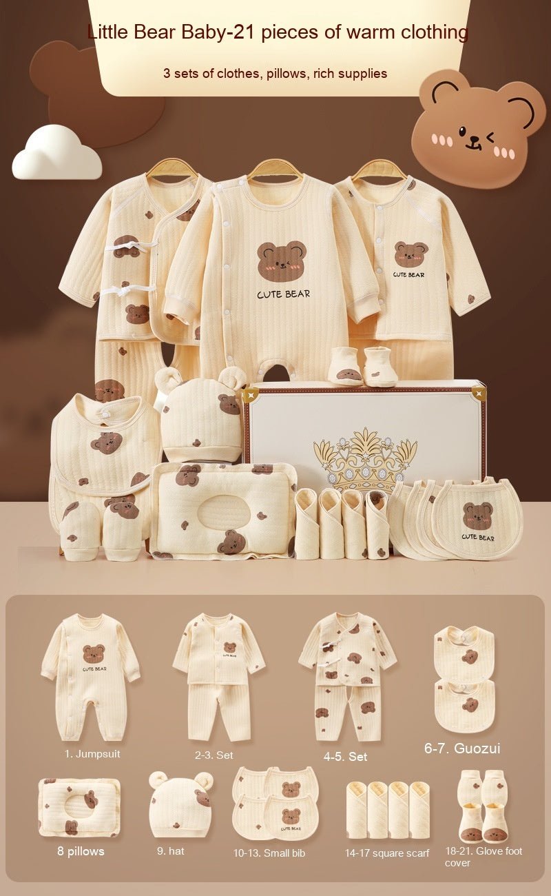 Newborn Cadeauset – 100% Katoen Babykleding voor Geboorte of Kraambezoek - Smart Simple
