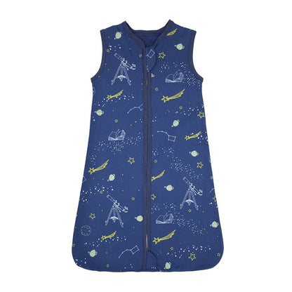 Baby Sleeping Bag Summer Thin Baby Sleepsack Kids Sleepwear Anti - Kick Blanket 3 - 18Months Stars Sky Cartoon Print 100% Cotton - Smart Simple