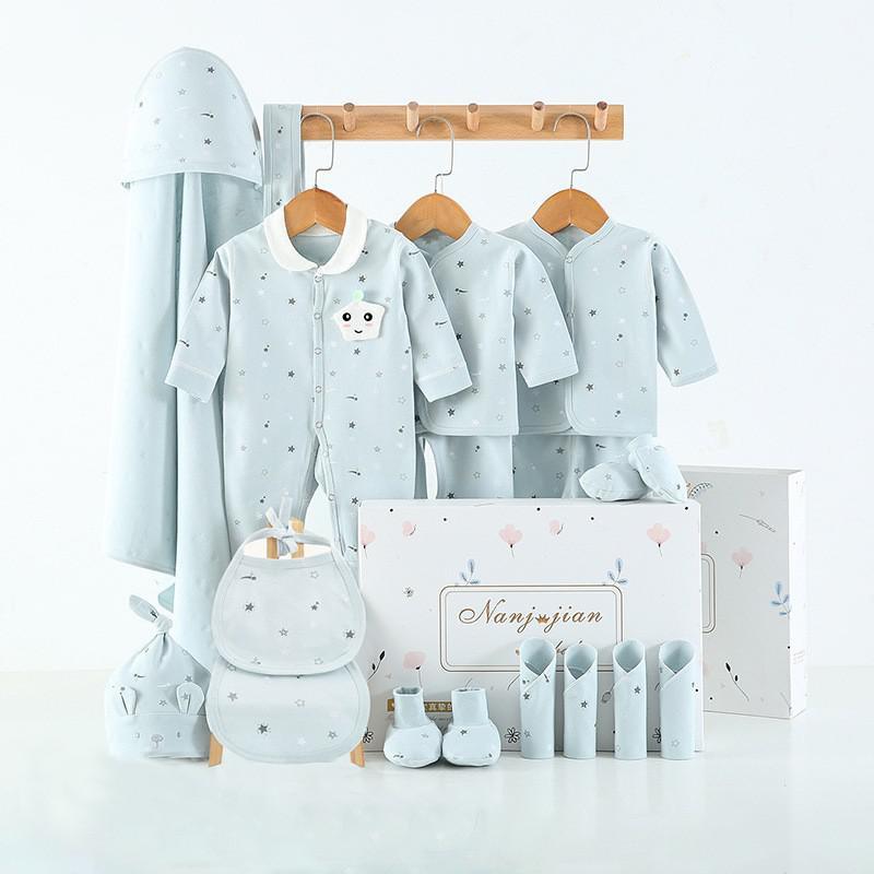 Babykleding Cadeauset – 100% Katoen, Voor Pasgeborenen (16 t/m 24 - delig) - Smart Simple