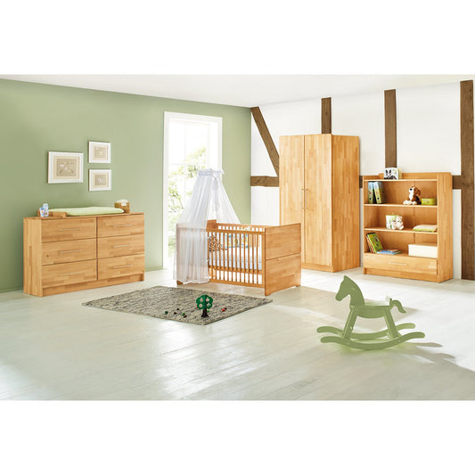 Kwekerij 'Natura' extra breed 3 delen: ledikant, extra brede commode, 2 - deurs kledingkast - Smart Simple