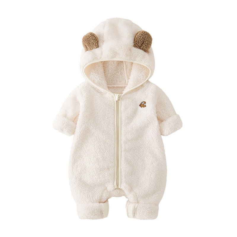 Baby Winter Romper – Dubbelzijdig Fluweel & Gewatteerd voor Warmte - Smart Simple