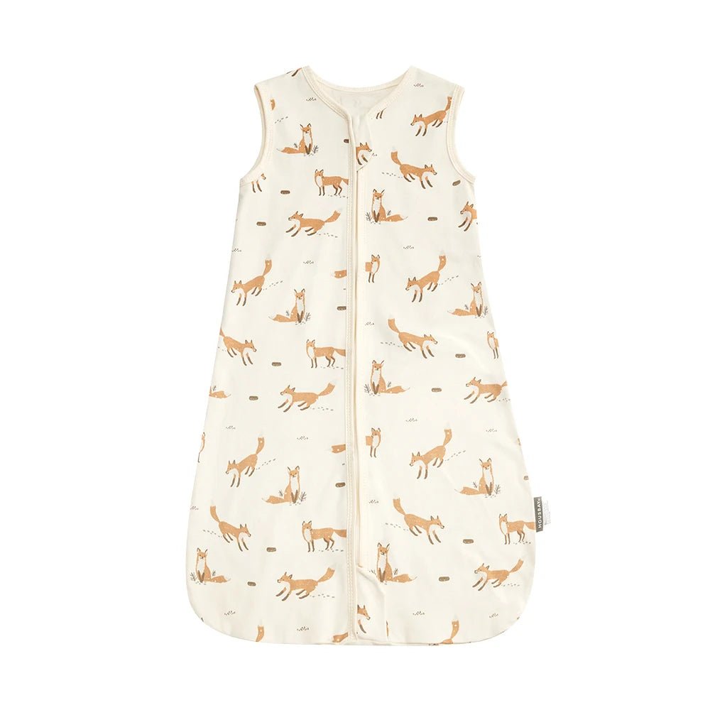 Baby Sleeping Bag 3 - 24Months Summer Thin Sleep Sack Sleeveless Cartoon Animal Print Kids Sleepwear Anti - Kick Blanket 100% Cotton - Smart Simple