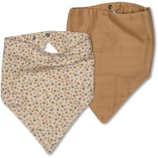 Villads slabbetje 2 - pack - mix blad/ijskoffie - Smart Simple