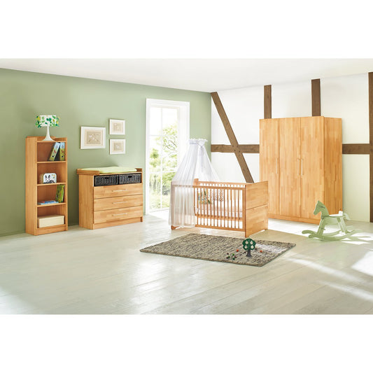Kwekerij 'Natura' breed groot 3 delen: ledikant, brede commode, grote kledingkast - Smart Simple