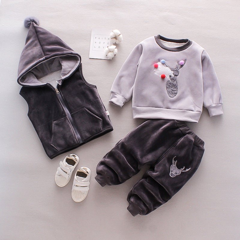Winterset Baby – Driedelige Warme Outfit voor Jongens en Meisjes