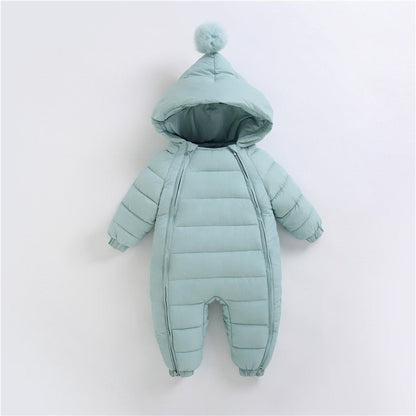 Newborn katoenen jas – warme babyjas met capuchon