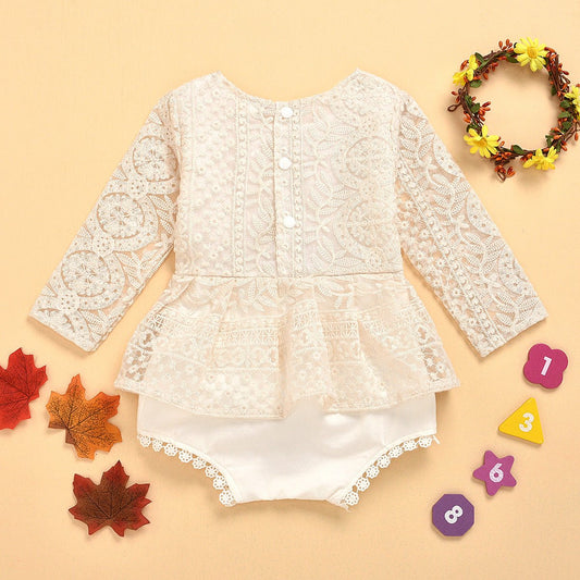 Kanten Baby Jumpsuit – Elegante Romper met Kantdetails