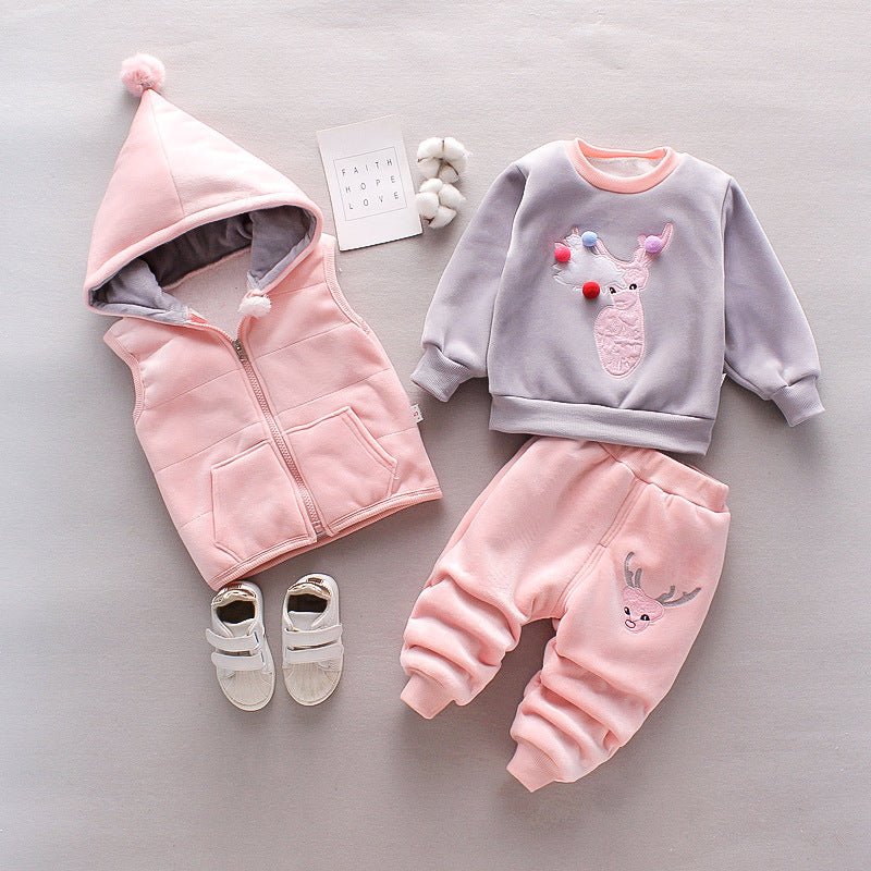 Winterset Baby – Driedelige Warme Outfit voor Jongens en Meisjes