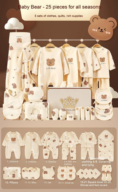 Newborn Cadeauset – 100% Katoen Babykleding voor Geboorte of Kraambezoek - Smart Simple