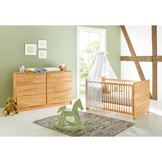 Startset 'Natura' extra breed 2 delen: ledikant, extra brede commode - Smart Simple