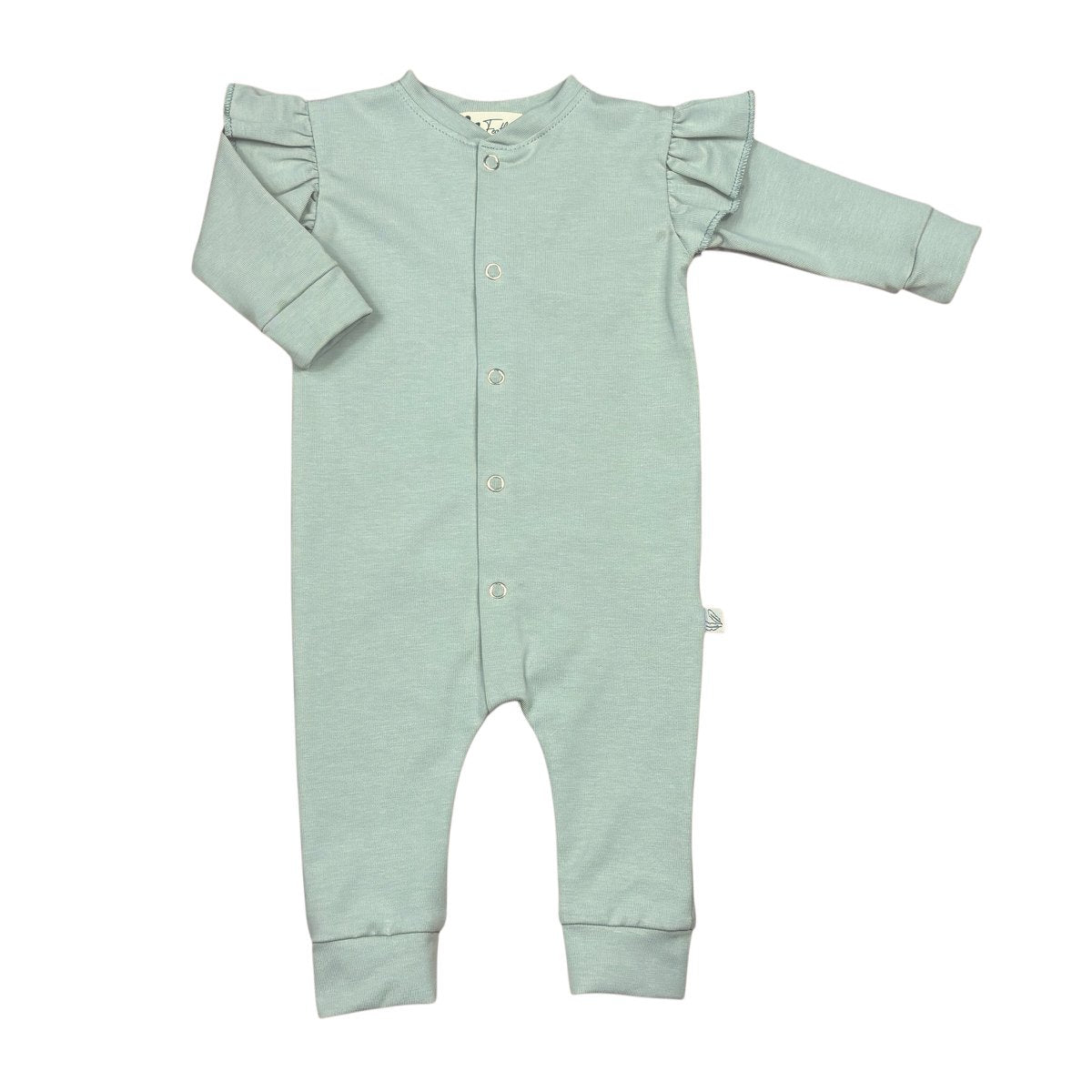 Boxpakje ruffle jersey dusty green