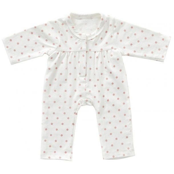 Babypakje onesie roze met stippelprint – katoen 35 cm