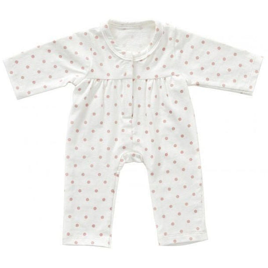 Babypakje onesie roze met stippelprint – katoen 35 cm