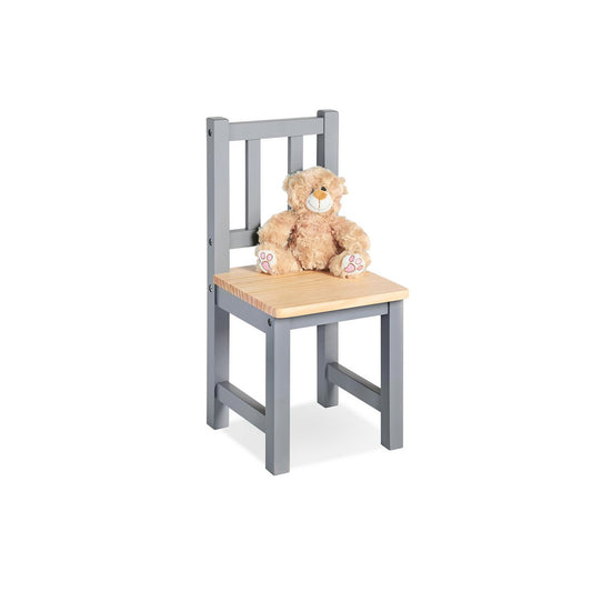 Kinderstoel 'Fenna', grijs/naturel - Smart Simple