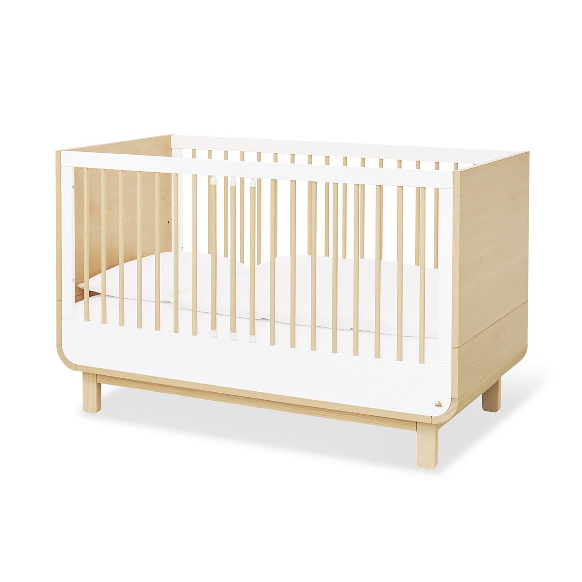 Kinderkamer 'Round' breed groot3 onderdelen: ledikantbed, breed commode, grote kledingkast - Smart Simple
