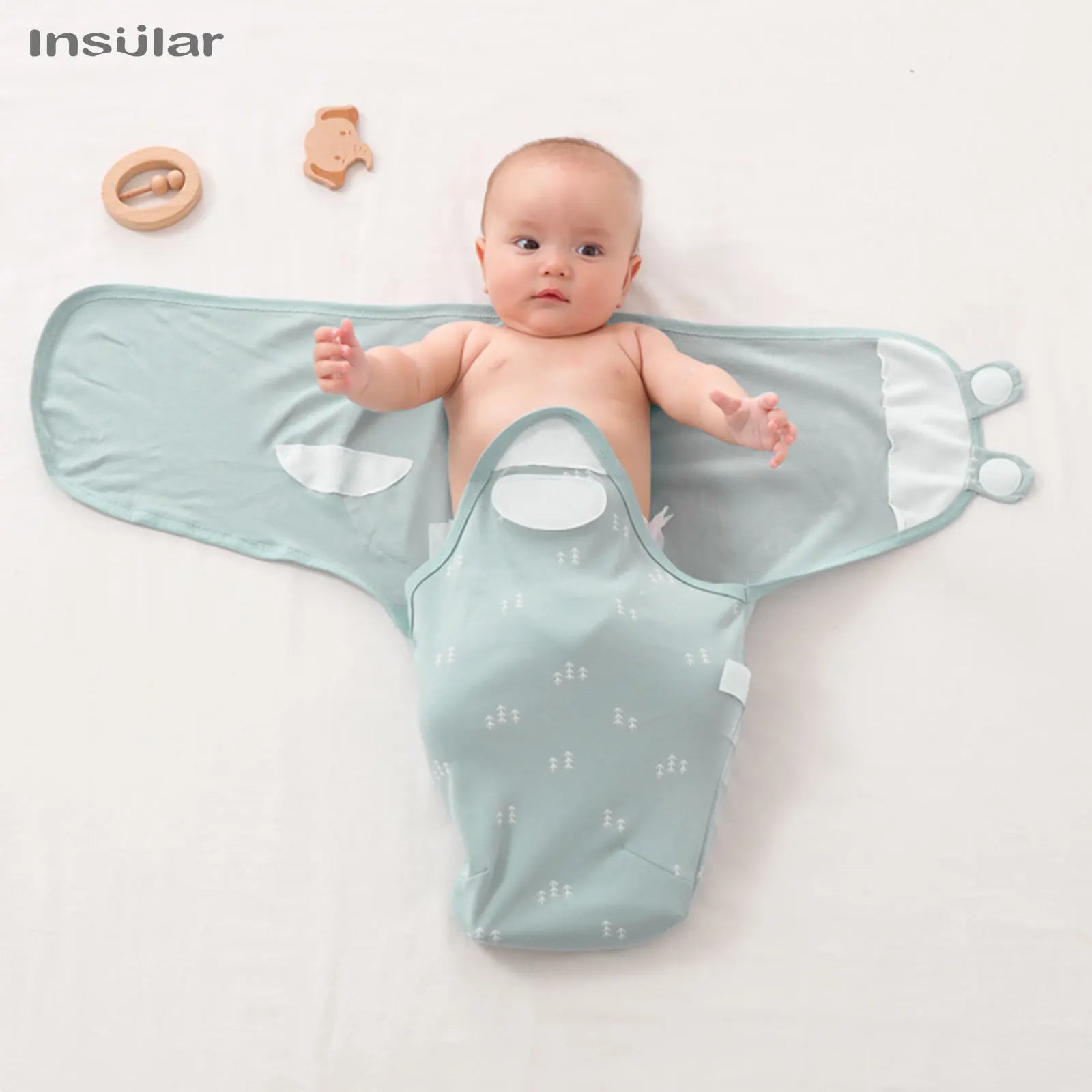 INSULAR New Summer Thick Swaddle 100% Cotton Newborn Infant Bags Wrapping Baby Sleep Sack Diaper Cocoon For Newborns Bags 1pc - Smart Simple