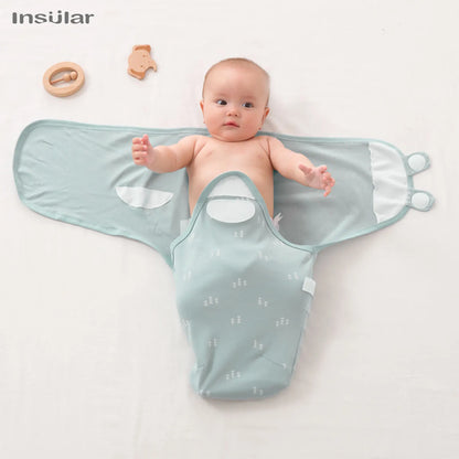 INSULAR New Summer Thick Swaddle 100% Cotton Newborn Infant Bags Wrapping Baby Sleep Sack Diaper Cocoon For Newborns Bags 1pc - Smart Simple