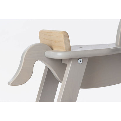 Hobbelpaard 'Pinolino' met ring, grijs/naturel - Smart Simple