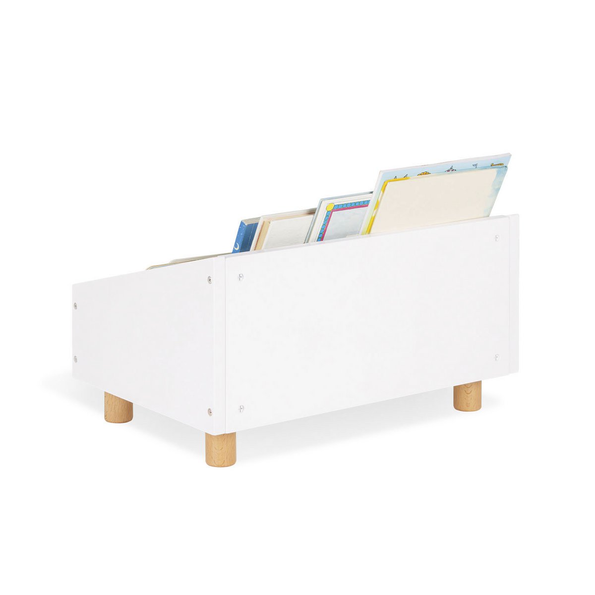Kinderboekenplank 'Ando', wit - Smart Simple