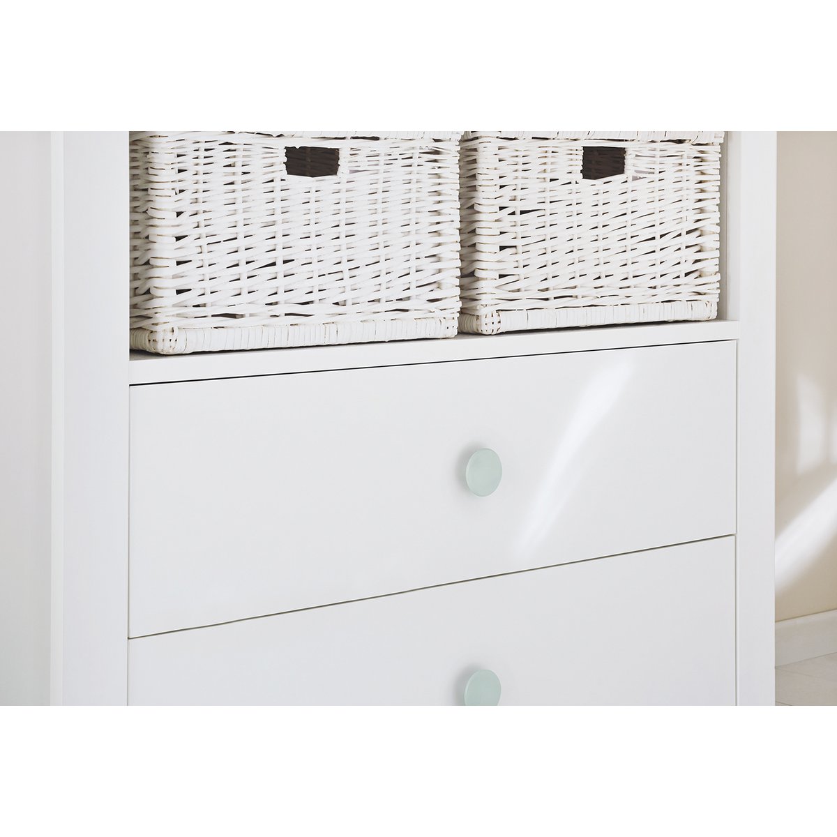 Kwekerij 'Florentina' extra breed 3 delen: ledikant, extra brede commode, 2 - deurs kledingkast - Smart Simple