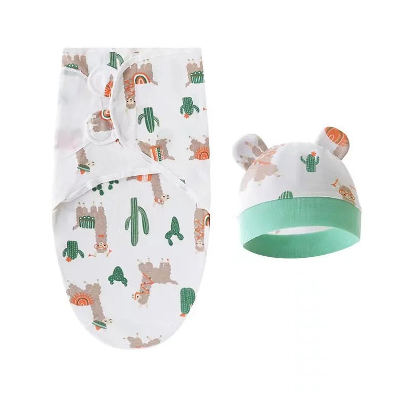 Cozy Infant Sleep Sack with Cute Animal Design - Adjustable Tightness, Soft Blanket, Cotton Material - Smart Simple