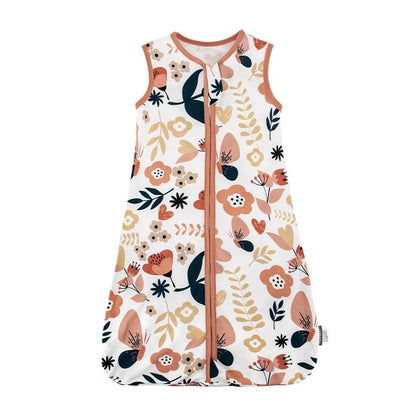 Baby Sleeping Bag Summer Thin Baby Sleepsack Kids Sleepwear Anti - Kick Blanket 3 - 18Months Stars Sky Cartoon Print 100% Cotton - Smart Simple