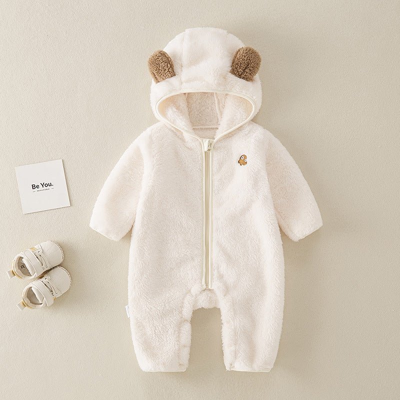 Baby Winter Romper – Dubbelzijdig Fluweel & Gewatteerd voor Warmte - Smart Simple