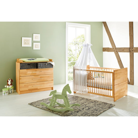 Startset 'Natura' breed 2 delen: ledikant, brede commode - Smart Simple