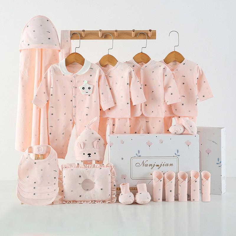 Babykleding Cadeauset – 100% Katoen, Voor Pasgeborenen (16 t/m 24 - delig) - Smart Simple