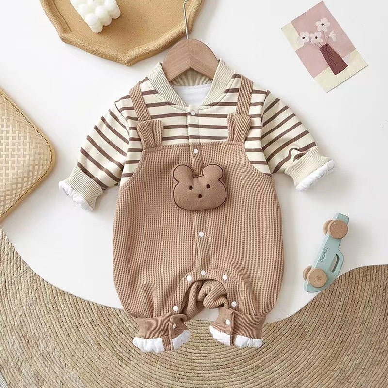 Baby Romper – Schattig Éénstukje met Lange Mouwen voor Newborns - Smart Simple