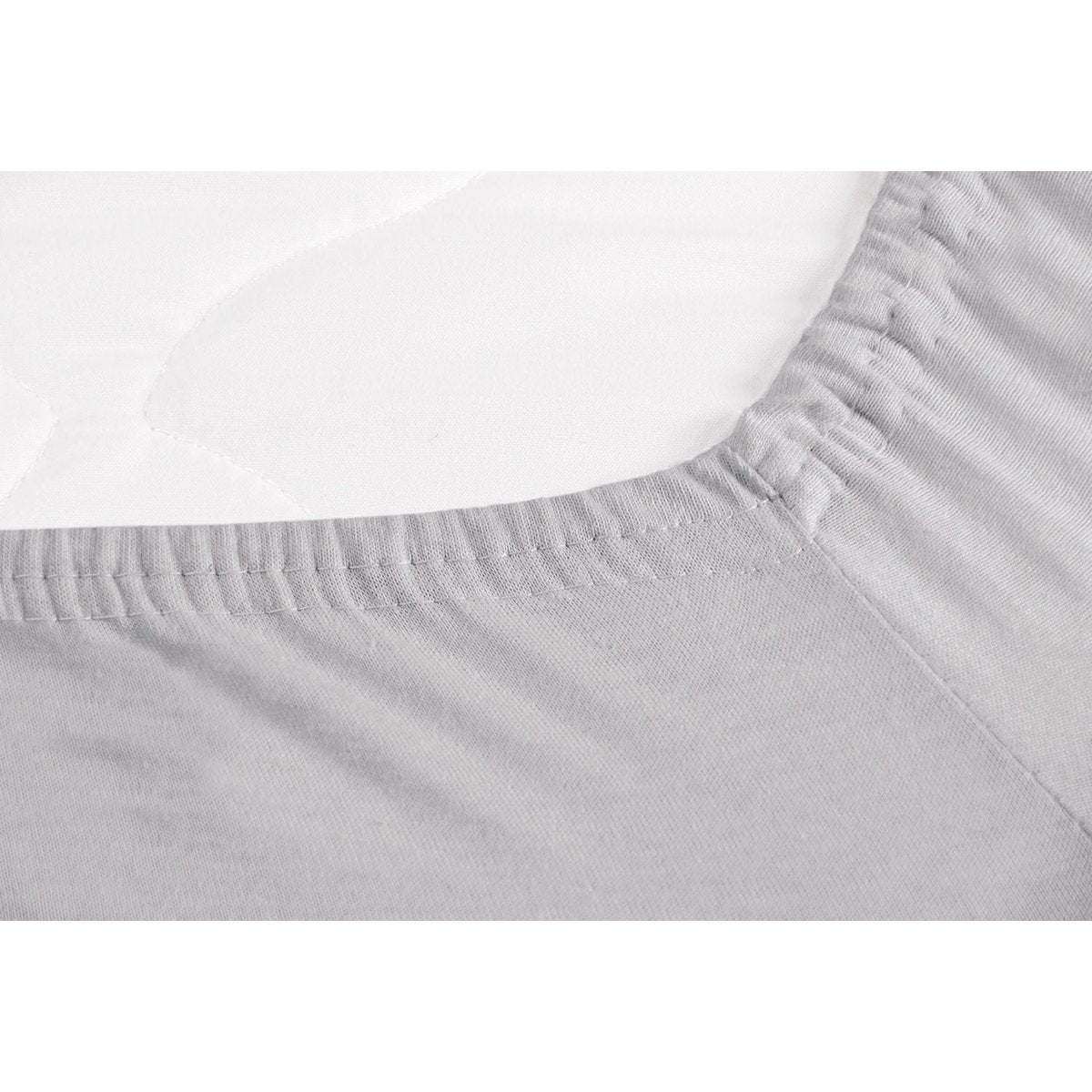 Hoeslaken voor ledikantbed in twinpack, jersey, wit - Smart Simple