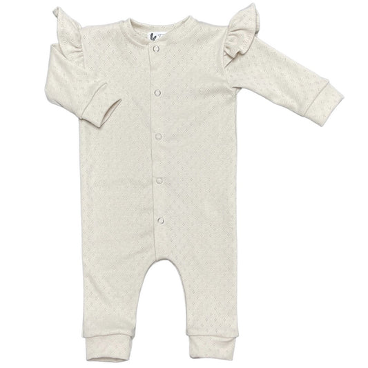 Boxpakje ruffle pointelle natural beige - Smart Simple