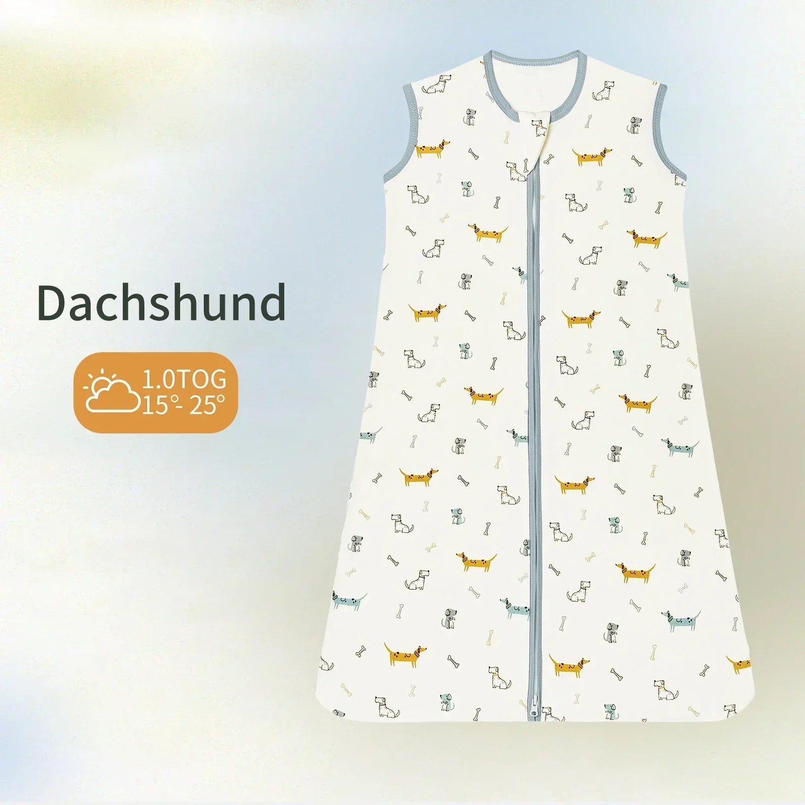 Baby Sleeping Bag Summer Thin Baby Sleepsack Kids Sleepwear Anti - Kick Blanket 3 - 18Months Animal Cartoon Print 100% Cotton - Smart Simple