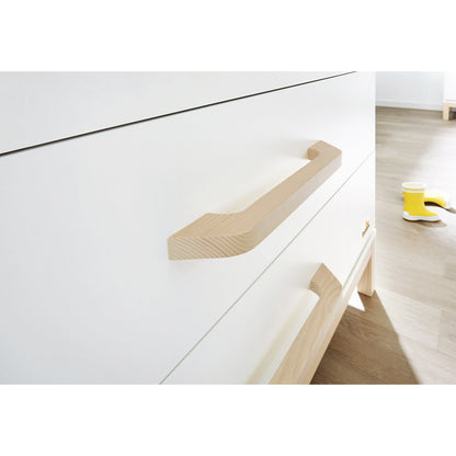 Kwekerij 'Light' breed groot 3 delen: ledikant, brede commode, grote kledingkast - Smart Simple