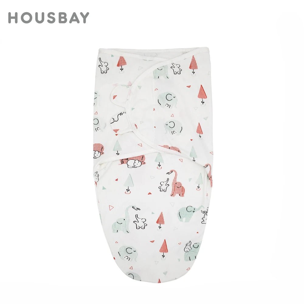 Newborn Zomerslaapzak Katoen – Dun Swaddle 0–6M (0.5 TOG)