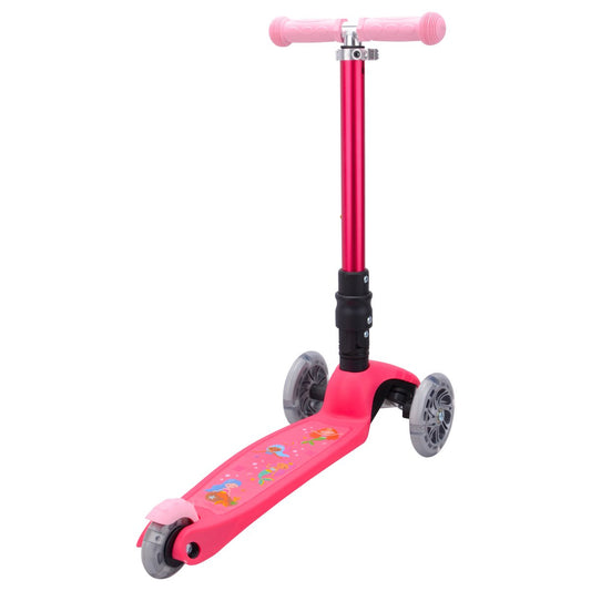 BOLDCUBE Kinderstep met 3 wielen - Zeemeermin Roze - voor meisjes van 2 - 8  jaar