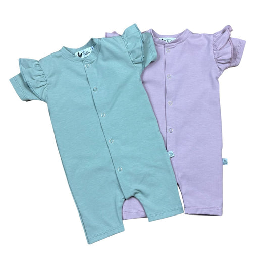 Boxpakje zomer ruffle jersey old pink