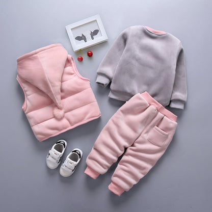 Winterset Baby – Driedelige Warme Outfit voor Jongens en Meisjes