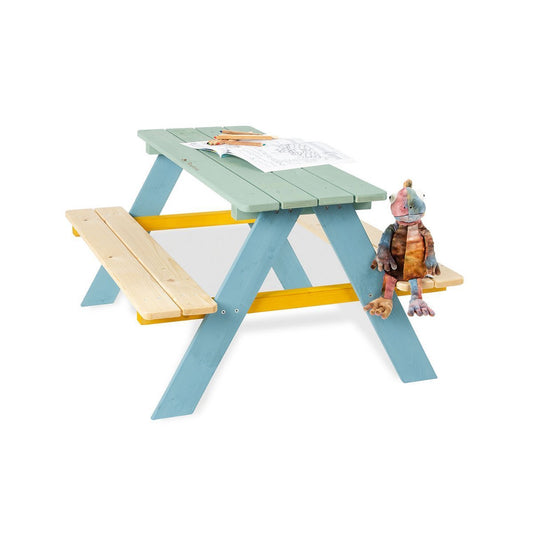Kinderpicknickbank 'Nicki für 4', veelkleurig - Smart Simple