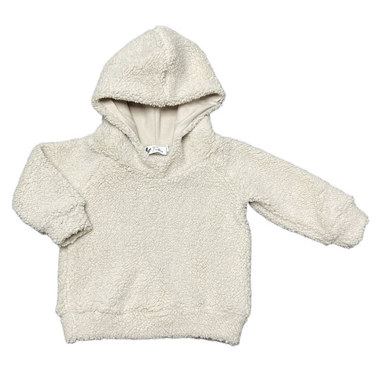 Hoodie teddy light beige – warme en zachte baby hoodie