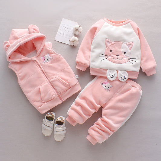 Winterset Baby – Driedelige Warme Outfit voor Jongens & Meisjes