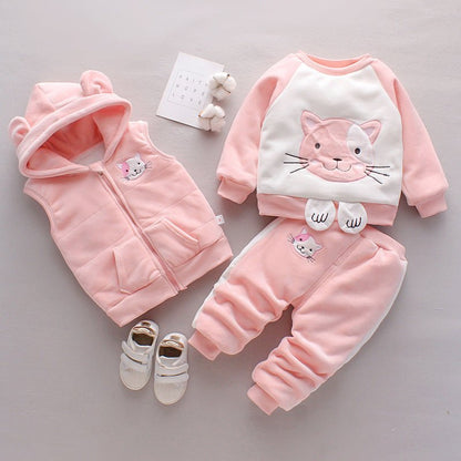 Winterset Baby – Driedelige Warme Outfit voor Jongens en Meisjes