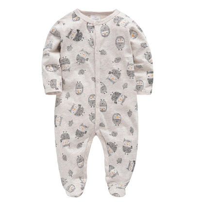 Katoenen Baby Romper met Drukknoopsluiting – Comfortabele Jumpsuit