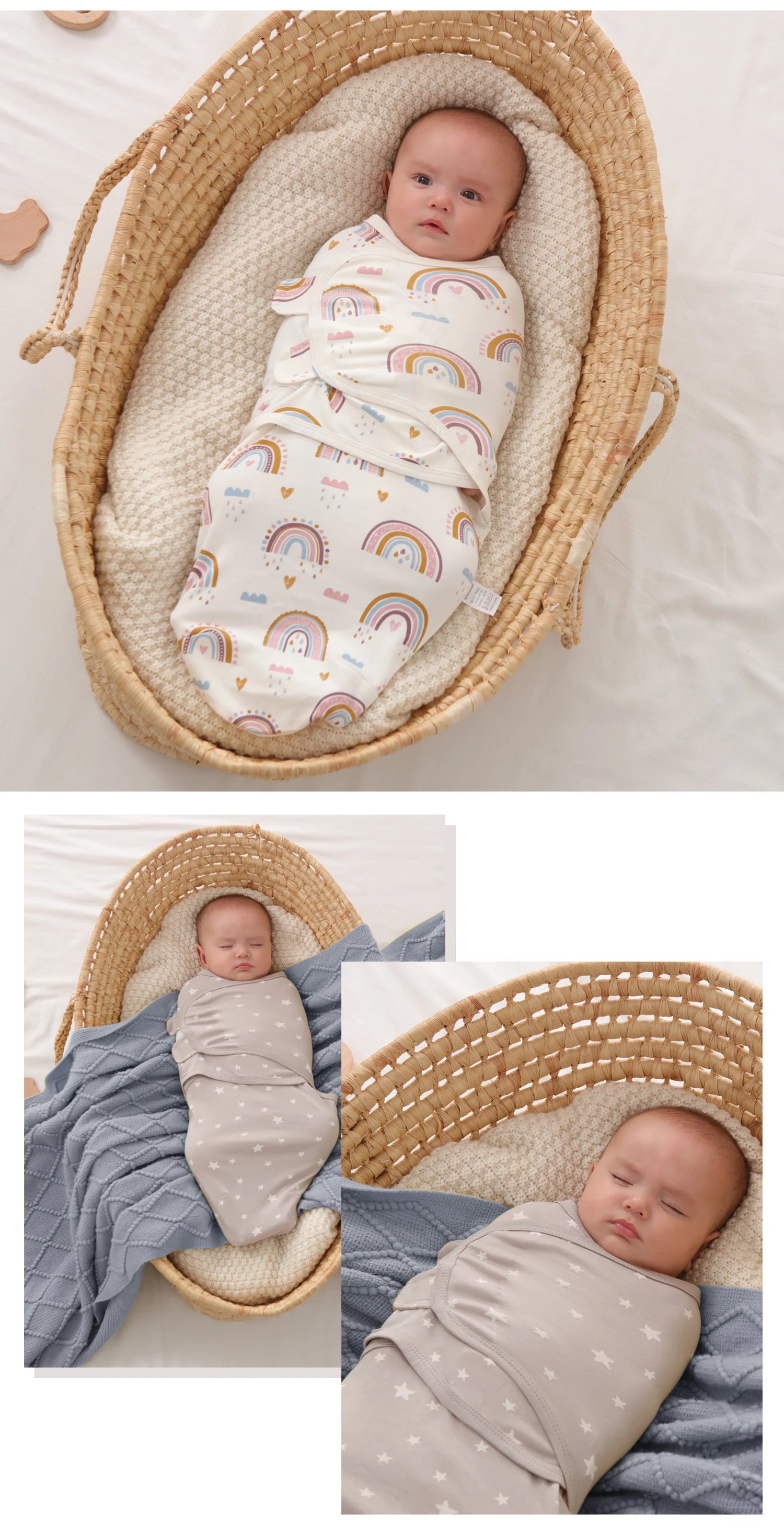 INSULAR New Summer Thick Swaddle 100% Cotton Newborn Infant Bags Wrapping Baby Sleep Sack Diaper Cocoon For Newborns Bags 1pc - Smart Simple