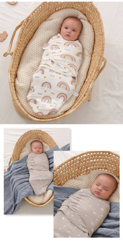 INSULAR New Summer Thick Swaddle 100% Cotton Newborn Infant Bags Wrapping Baby Sleep Sack Diaper Cocoon For Newborns Bags 1pc - Smart Simple