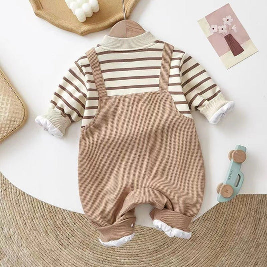 Baby Romper – Schattig Éénstukje met Lange Mouwen voor Newborns - Smart Simple