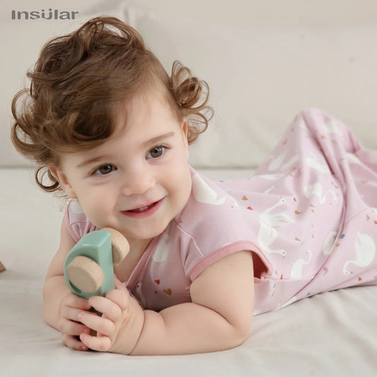 Sleeveless Vest Baby Sleeping Bag Cotton Thin Breathable Pajamas Anti - Kicking Cocoon for Newborn Envelope Sleep Sack Bedding - Smart Simple