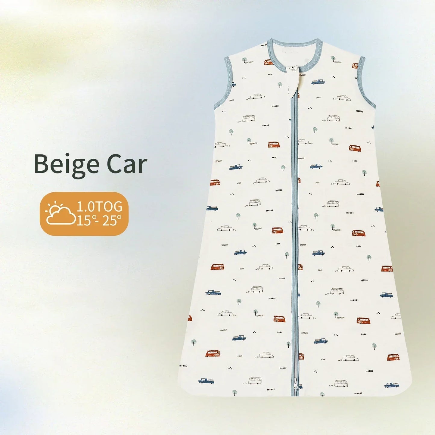Baby Sleeping Bag Summer Thin Baby Sleepsack Kids Sleepwear Anti - Kick Blanket 3 - 18Months Animal Cartoon Print 100% Cotton - Smart Simple